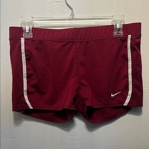 Nike Women's Burgundy Athletic Shorts